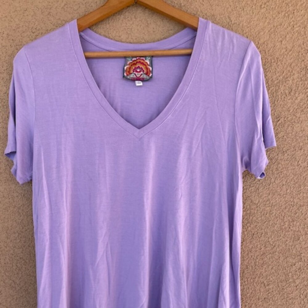 Johnny Was Lavender T-shirt